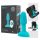 b-Vibe Rimming - anal vibrator med roterende kugler - turkis