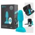 b-Vibe Rimming - anal vibrator med roterende kugler - turkis