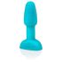 b-Vibe Rimming - anal vibrator med roterende kugler - turkis