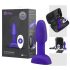 b-Vibe Rimming - roterende perleanalvibrator (lilla)