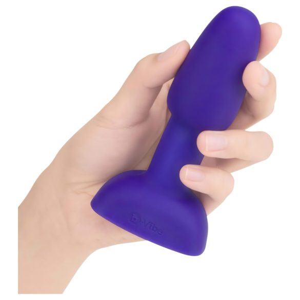 b-Vibe Rimming - roterende perleanalvibrator (lilla)