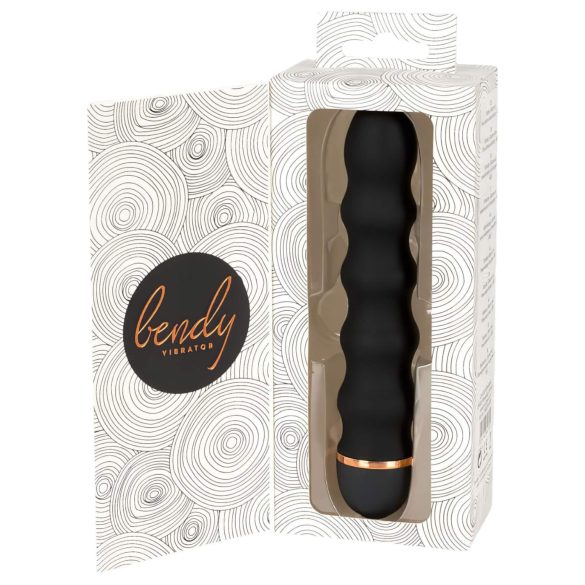 You2Toys - Bendy Wavy - bølget dildo (sort)