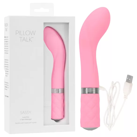 Pillow Talk Sassy - genopladelig G-punktsvibrator (pink)