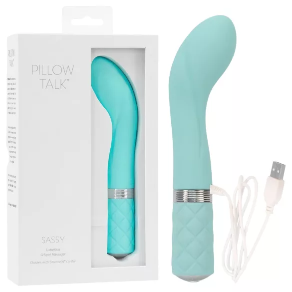 Pillow Talk Sassy - G-punkt vibrator - genopladelig - turkis