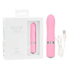   Pillow Talk Flirty - vibratorstav med genopladeligt batteri - pink