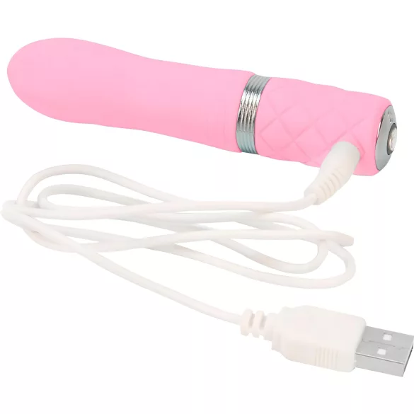 Pillow Talk Flirty - vibratorstav med genopladeligt batteri - pink