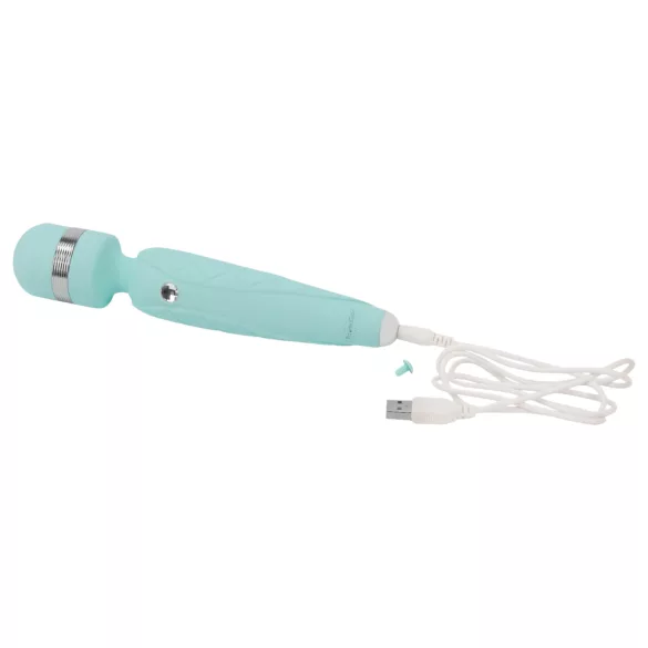 Pillow Talk Cheeky Wand - massagevibrator med genopladeligt batteri - turkis