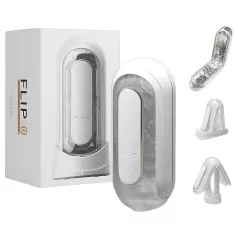 TENGA Flip Zero - vibratorisk masturbator - hvid