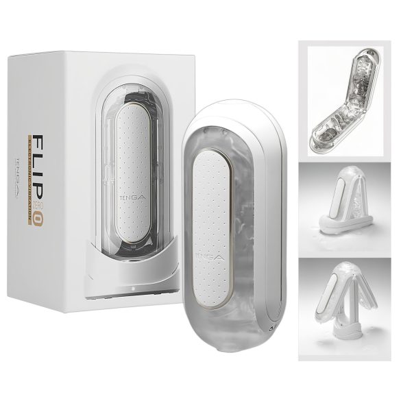 TENGA Flip Zero - vibratorisk masturbator - hvid