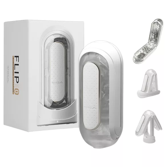 TENGA Flip Zero - vibratorisk masturbator - hvid