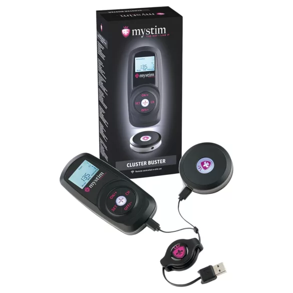 Mystim - elektro kit med fjernbetjening - til elektro sexlegetøj