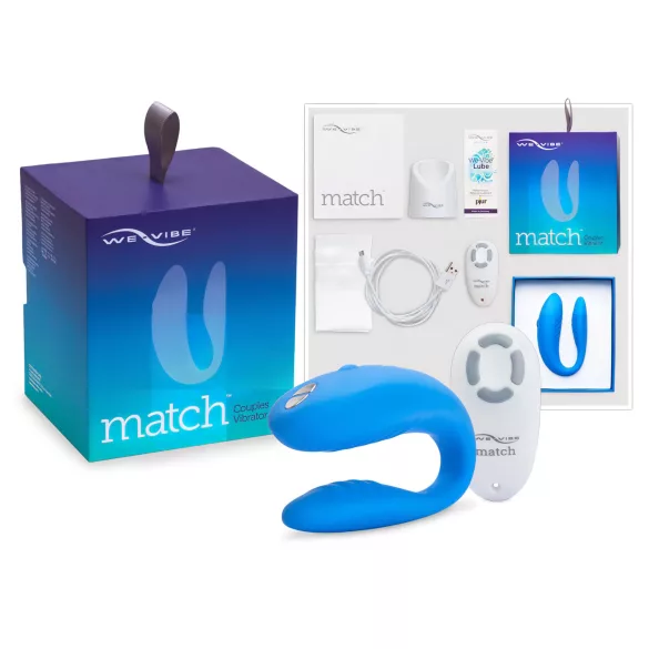 We-Vibe Match - parvibrator - vandtæt, genopladelig - blå