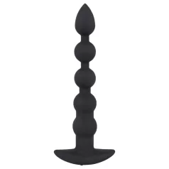   Black Velvets - anal vibrator med 5 kugler - genopladelig - sort