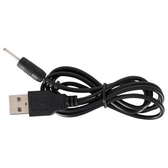 Black Velvet - opladelig analvibrator med 5 perler (sort)