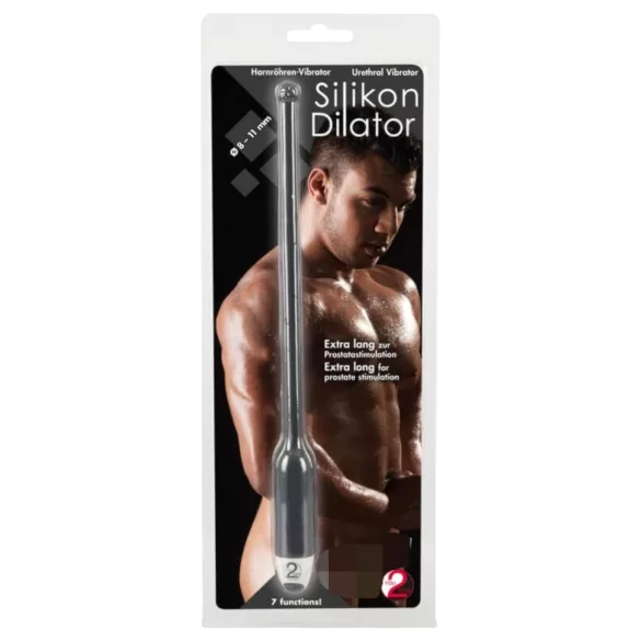 You2Toys - dilator med vibration - silikone sort 8-11mm