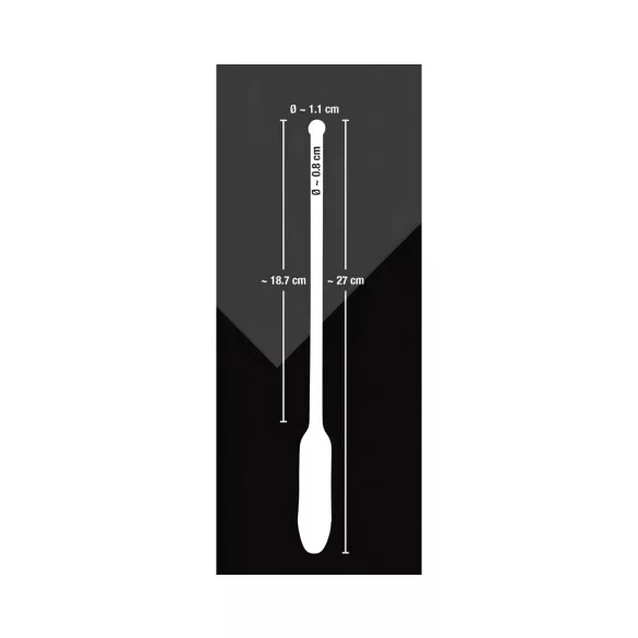 You2Toys - dilator med vibration - silikone sort 8-11mm