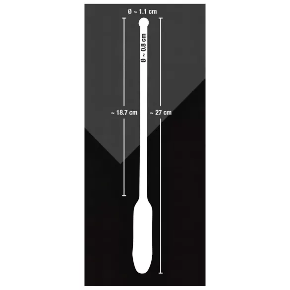 You2Toys - dilator med vibration - silikone sort 8-11mm