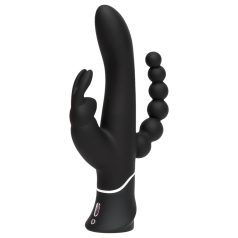   Happyrabbit - vibrator med klitoris- og analkraft - genopladelig - sort
