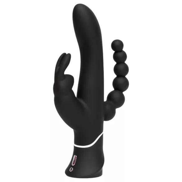 Happyrabbit - vibrator med klitoris- og analkraft - genopladelig - sort