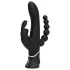 Happyrabbit - vibrator med klitoris- og analkraft - genopladelig - sort