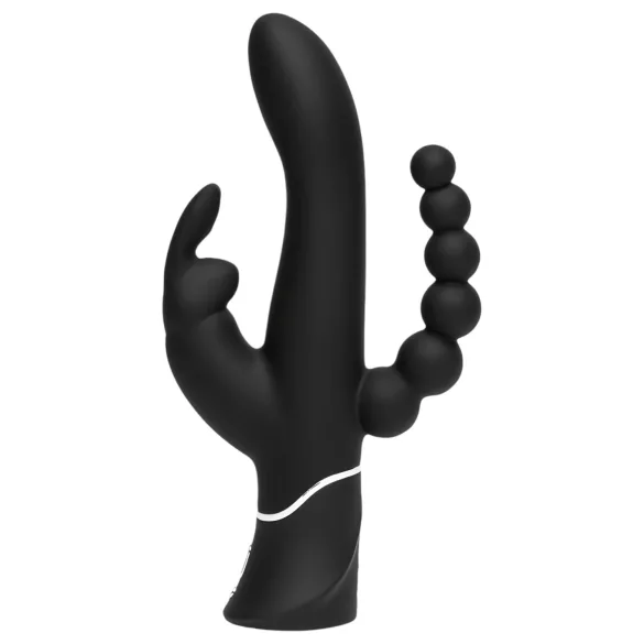 Happyrabbit - vibrator med klitoris- og analkraft - genopladelig - sort