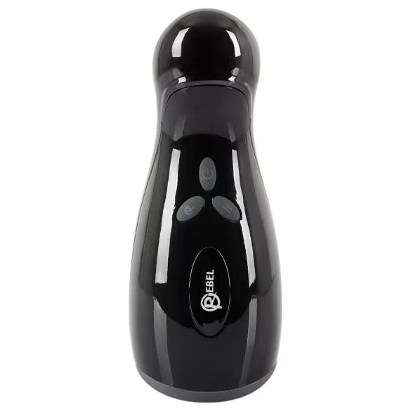 Rebel - masturbator med varme og vibration - bevægelig - sort