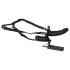 Double Thruster - strap-on dobbelt vibrator - sort