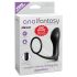 Analfantasy - analvibrator til finger med penisring - sort