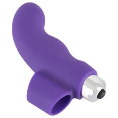 SMILE Finger - bølget silikone finger vibrator (lilla)
