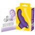 SMILE Finger - finger vibrator - bølget overflade - silikone lilla
