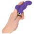 SMILE Finger - finger vibrator - bølget overflade - silikone lilla