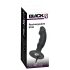 Black Velvets - anal vibrator med penisform - genopladelig - sort