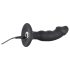 Black Velvets - anal vibrator med penisform - genopladelig - sort
