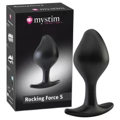 mystim Rocking Force S - elektro anal plug - lille (sort)