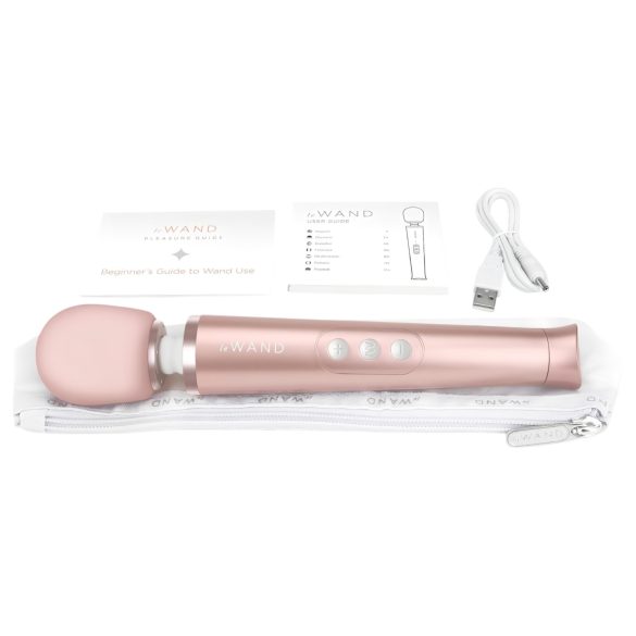 Le Wand Petite - wand vibrator - luksus - roseguld