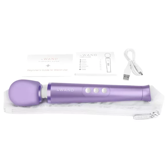 Le Wand Petite - wand massager vibrator - genopladelig - lilla