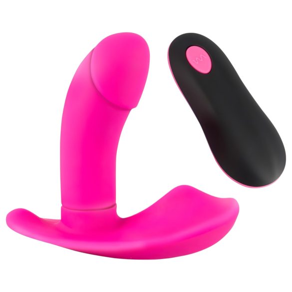 SMILE Trusse - genopladelig, trådløs vibrator til fastgørelse (pink)