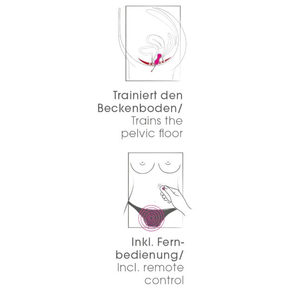 SMILE - Vibrerende æg - Genopladelig fjernbetjening - Pink