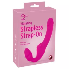   You2Toys - Double2Teaser - påspændingsvibrator uden seler (pink)