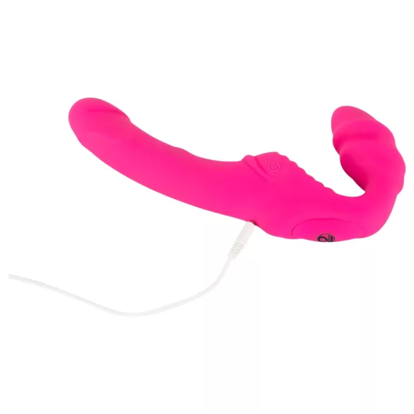 You2Toys - Double2Teaser - påspændingsvibrator uden seler (pink)