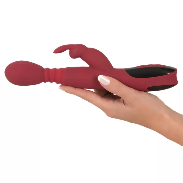 You2Toys Massager - støt-/roterende, opvarmende G-punktsvibrator (rød)