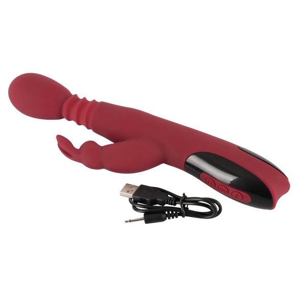 You2Toys - G-punktsvibrator med stød- og roterende funktion, varme - rød