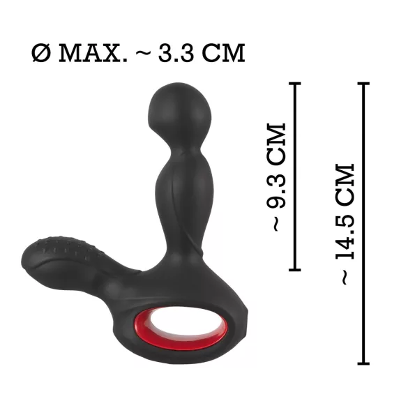 You2Toys - prostatavibrator med rotation og varme - sort