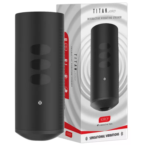 Kiiroo Titan Experience - genopladelig interaktiv masturbator (sort)