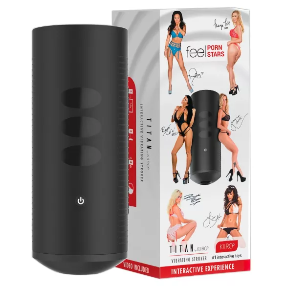 Kiiroo Titan Experience - genopladelig interaktiv masturbator (sort)