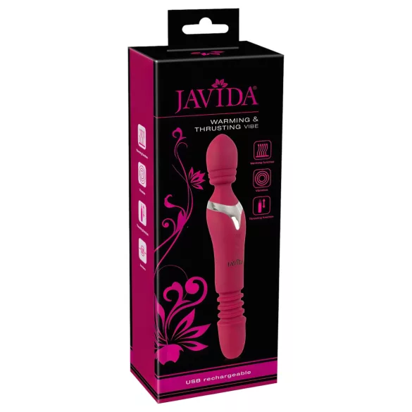 Javida Thrusting - 3i1 massagevibrator (rød)
