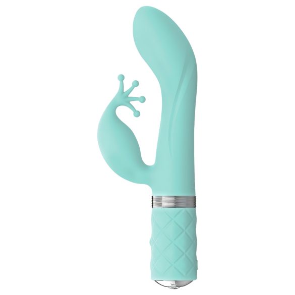 Pillow Talk Kinky - genopladelig, 2-motorers G-punkt vibrator (turkis)
