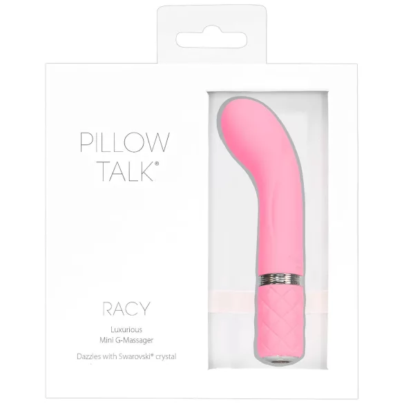 Pillow Talk Racy - genopladelig, slank G-punktsvibrator (pink)