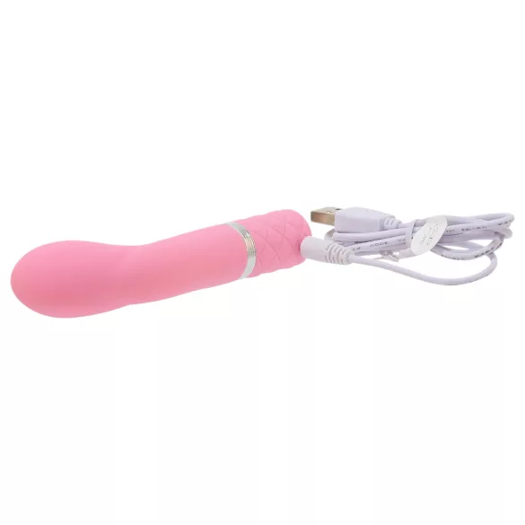 Pillow Talk Racy - genopladelig, slank G-punktsvibrator (pink)