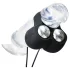 HOT Octopuss JETT - penishoved vibrator med 2 motorer - sort